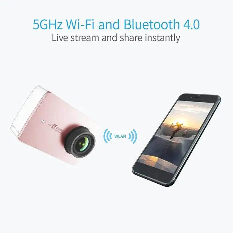 Xiaomi YI 4K экшн-камера 4K Высокая четкость Интеллектуальная цифровая камера движения сенсорный экран Bluetooth пульт дистанционного управления Прямая поставка