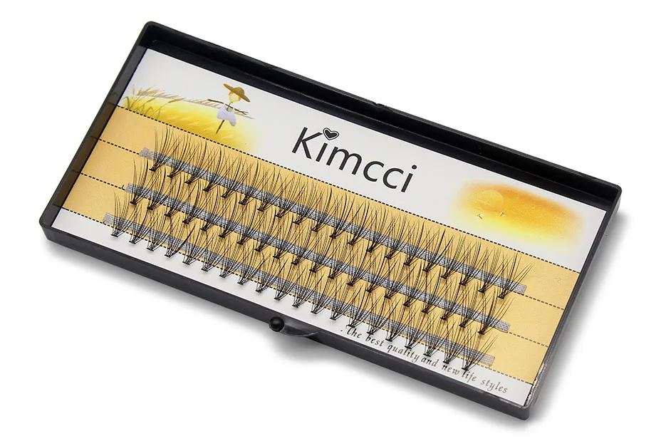 Kimcci Мода 60 шт. профессиональный макияж индивидуальные Кластерные ресницы прививка поддельные накладные для ресниц