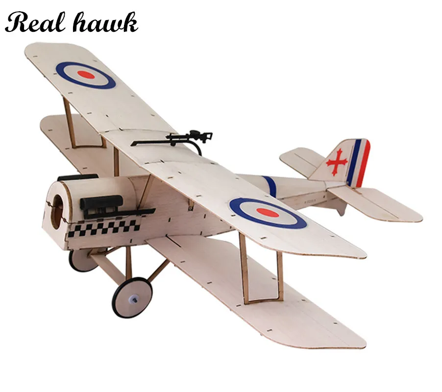 

RC Plane Laser Cut Balsa Wood Airplane biplane Sopwith-SE5A Frame without Cover Wingspan 378mm Balsa Wood Model Building Kit