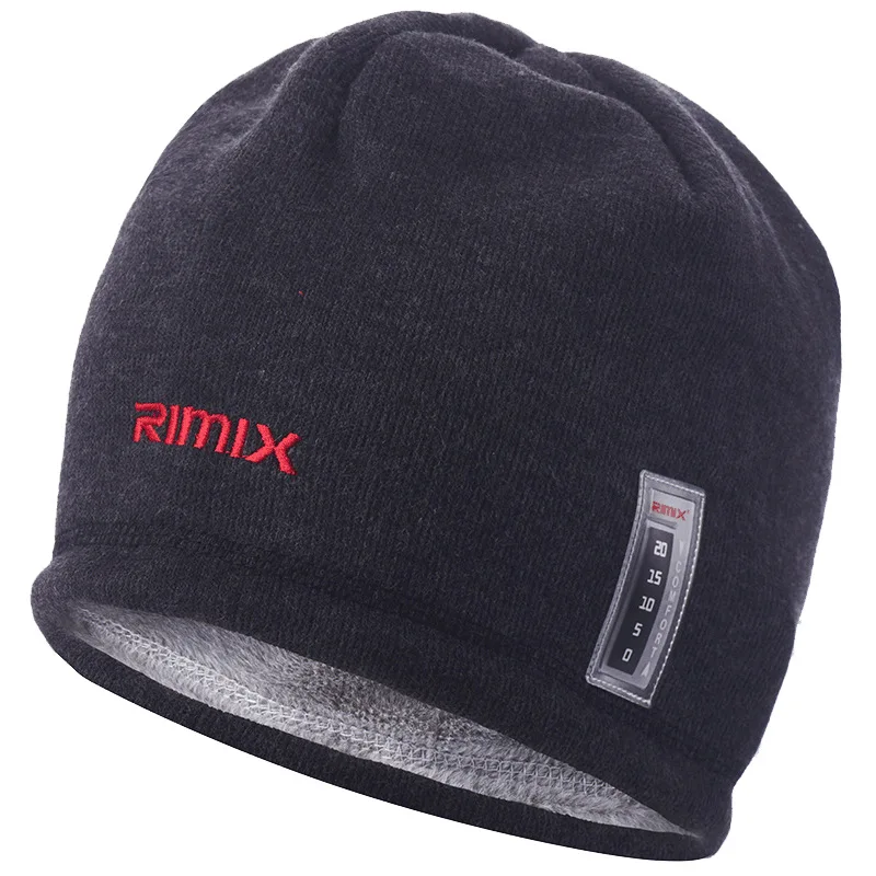 Wool hat winter Hat Plush Knitted Outdoor Sports/climbing/skiing/hiking Cap with Thermometer | Спорт и развлечения