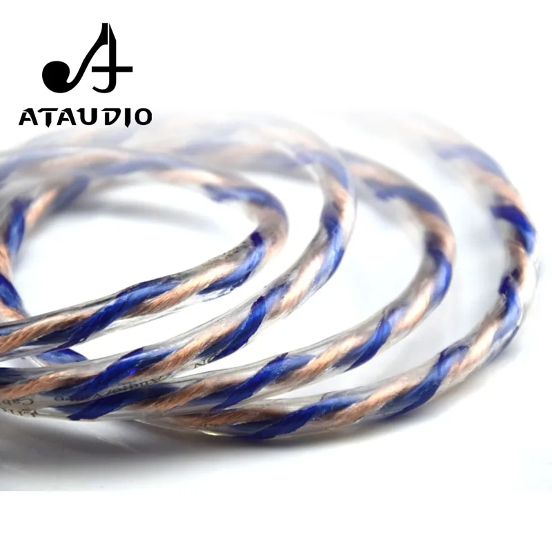 ATAUDIO Hi Fi кабель для колонок высококачественный 6N OFC провод 1 м 2 3 м|Кабели VGA| |