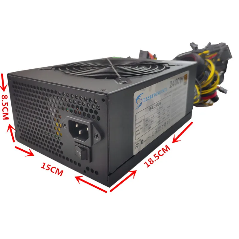 T.F.SKYWINDINTL 2000W ATX Gold Mining источник питания SATA IDE 8 GPU для ETH BTC эфириум 2000w PSU