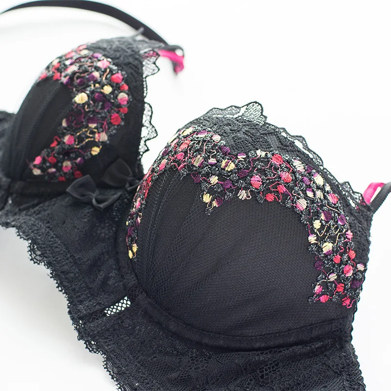 Varsbaby Fashion sexy women's embroidery floral underwear adjusted-straps bra sets | Женская одежда
