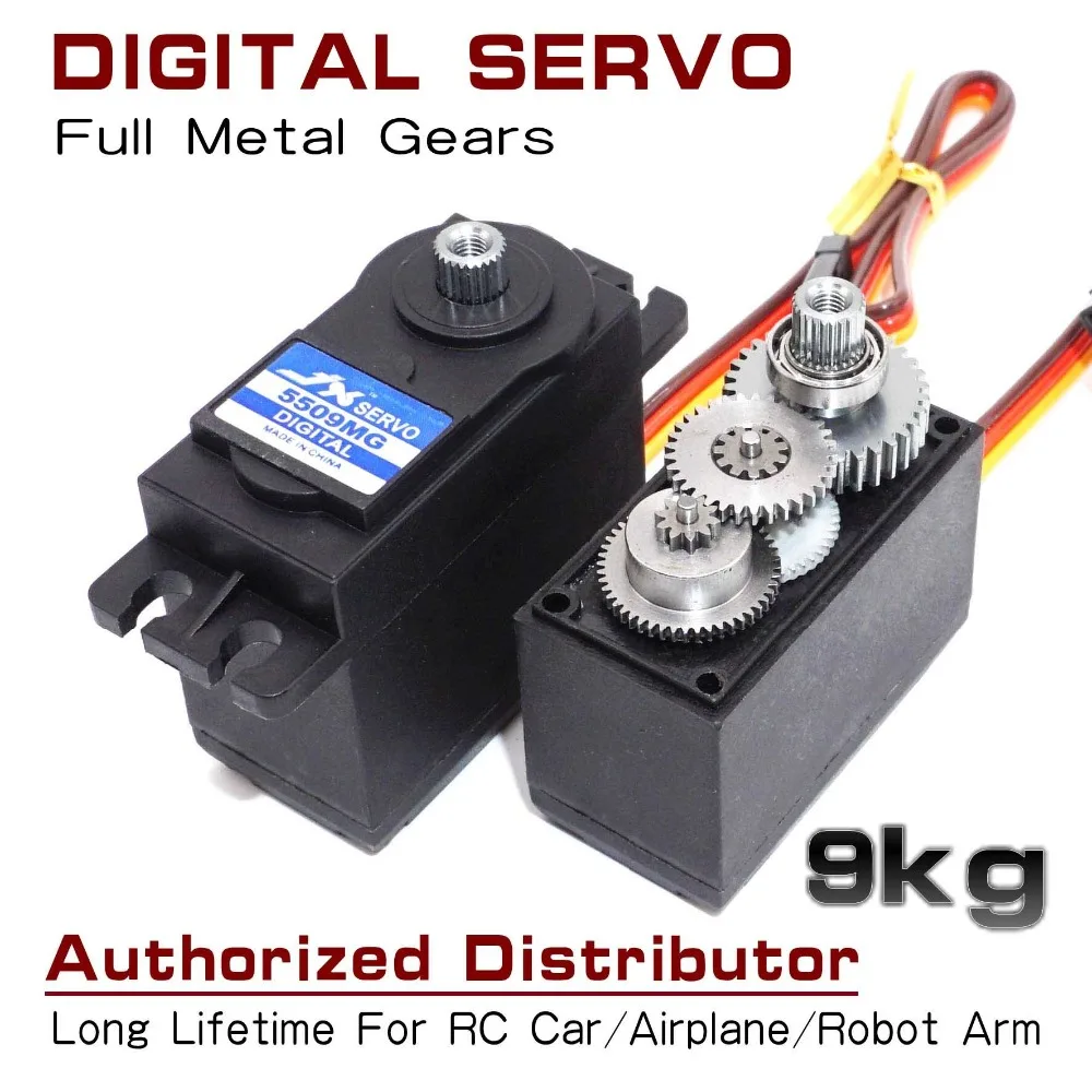 

JX PDI-5509MG 9кг Высокая точность металла шестерни цифровой стандартный сервопривод