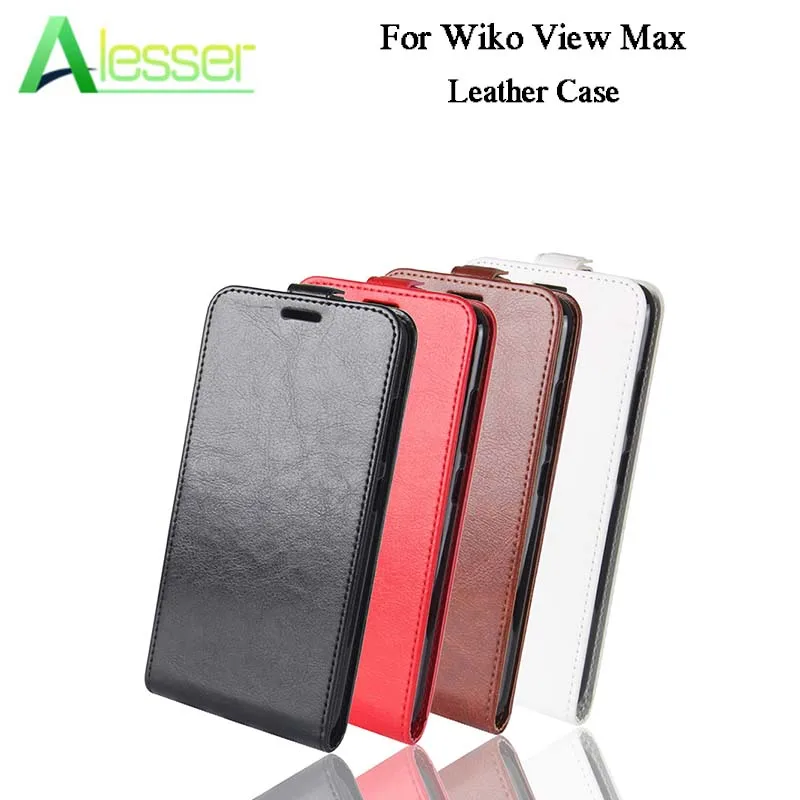Alesser для Wiko Посмотреть Макс кожаный чехол флип натуральная кожа телефона с карты