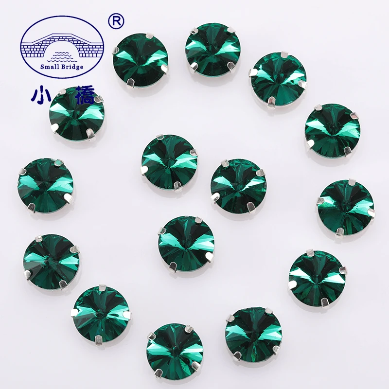 Glitter Round Acrylic Rhinestones Flatback Gaement Trim Decorations Of Sew On Claw Stone For Clothing | Дом и сад
