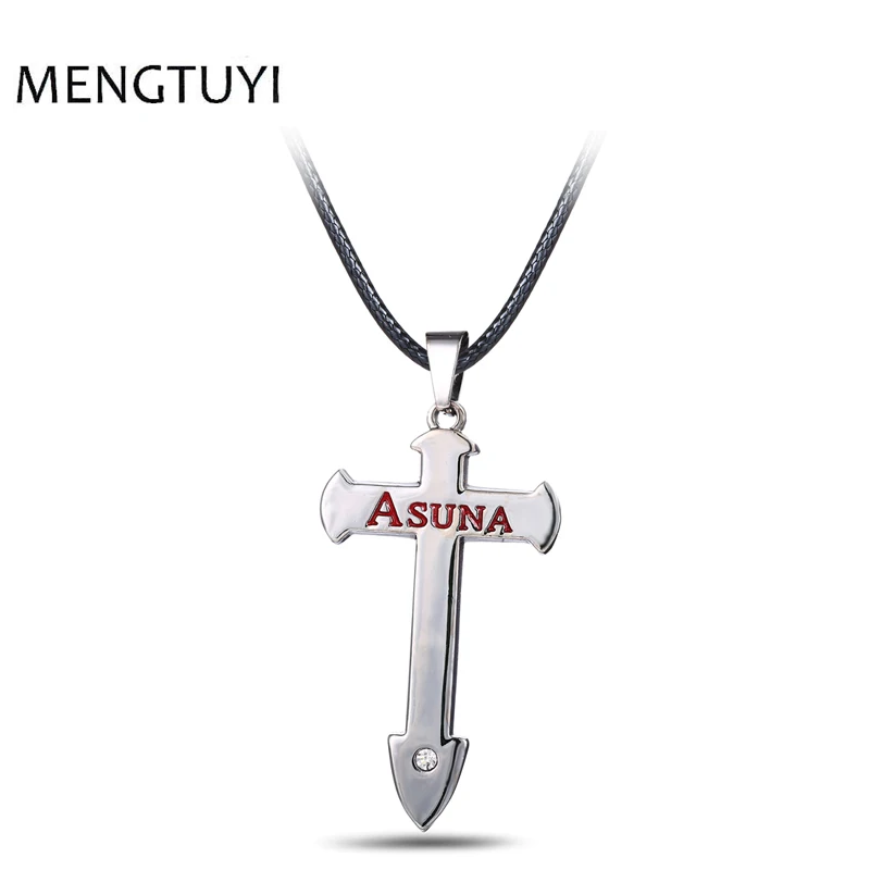 J store аниме Swor Art Online Подвеска Ожерелье s Cross Asuna Logo чокер косплей ожерелье SAO