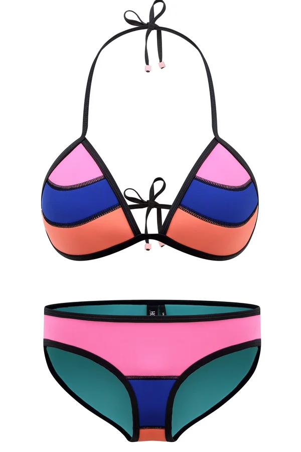 Бесплатная доставка бикини в летнем стиле комплект купальники neopreno купальный