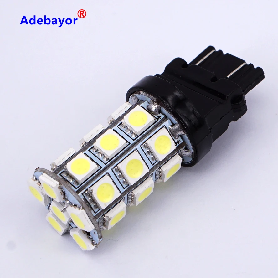 Бесплатная доставка 100 шт. T25 3157 P27/7 Вт Автомобильный свет 5050 SMD 27LED автомобильный