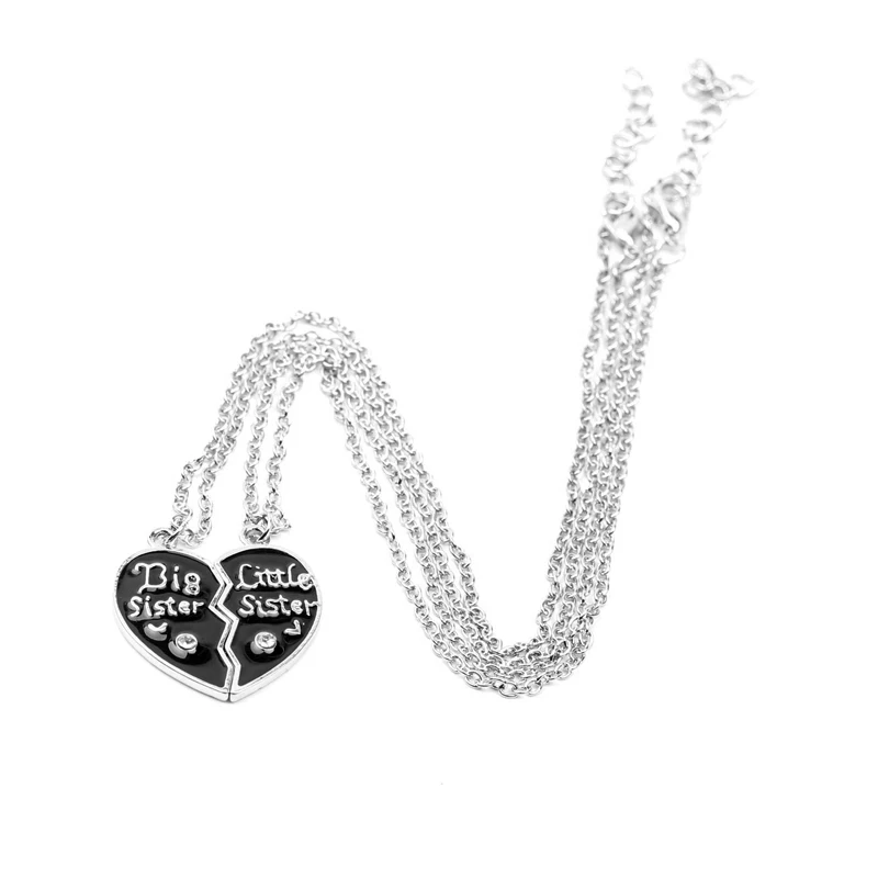 Бис сестра маленькая ожерелье набор для девочек разбитое сердце в форме