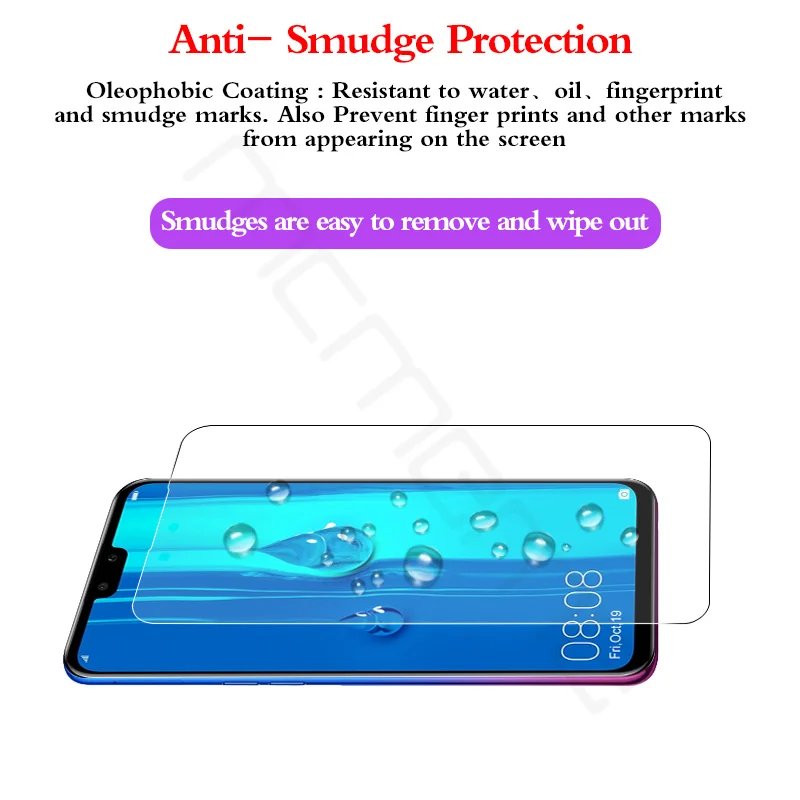 Для Huawei Y7 2019 закаленное стекло pro защита экрана 9H 2.5D тонкая защитная пленка
