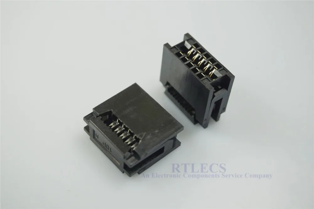 200 шт. 2,54 мм Шаг край карты разъем IDC Тип слот 10 14 16 20 24 26 30 34 40 50 60 64 Pin PCB золото палец платы разъем