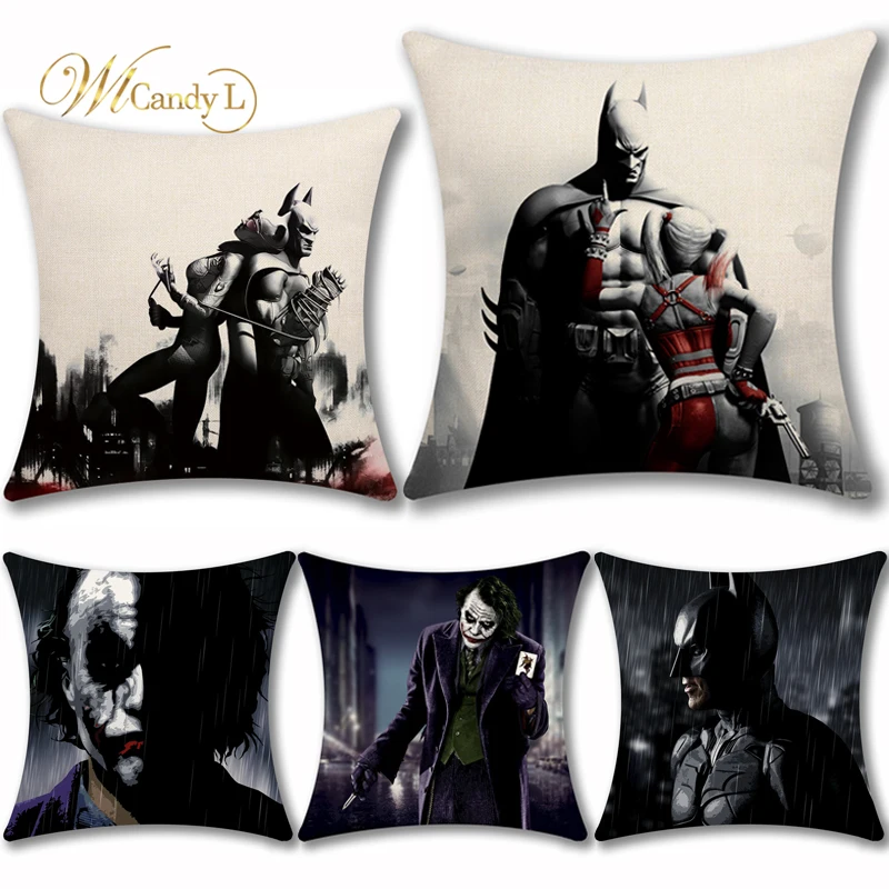 WL Candy L фильм Marvel Супергерои Бэтмен Чехлы для подушек домашний декор на сиденье в