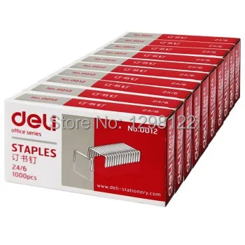 Deli 0012 высокое качество высокопрочного штапельного 12 #1000 шт./кор.|staples stationery|staples