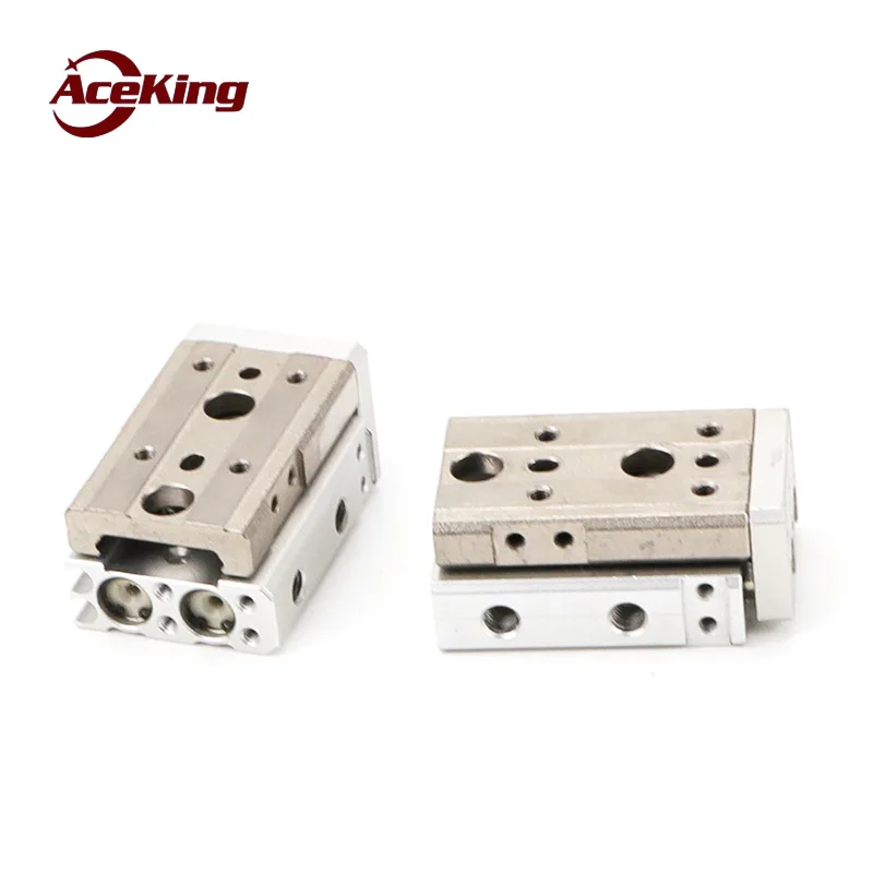 Цилиндр с направляющей двухосевой прецизионной пневматической HLQ/mxq6/8/12