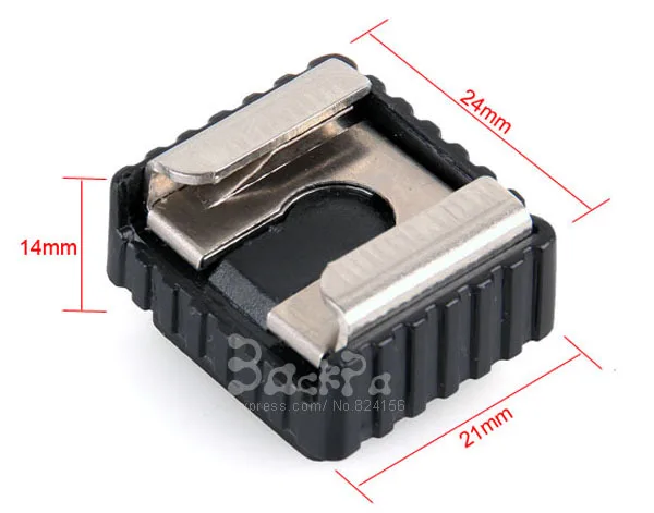 Держатель кронштейна адаптера вспышки камеры Горячий башмак 1/4 винт штатив