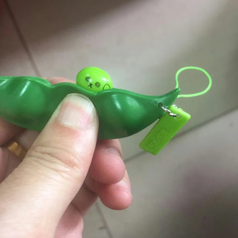 Новинка, кляп, игрушки, новинка, креативный подарок, забавный Забавный брелок soya bean, аксессуары для мобильного телефона, бобы, мягкие подвески для игрушек, подарки