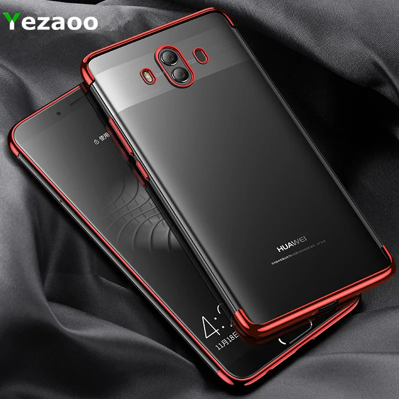 Силиконовый чехол yezaoo для huawei mate 10 lite ультра тонкий и мягкий из ТПУ 9 pro