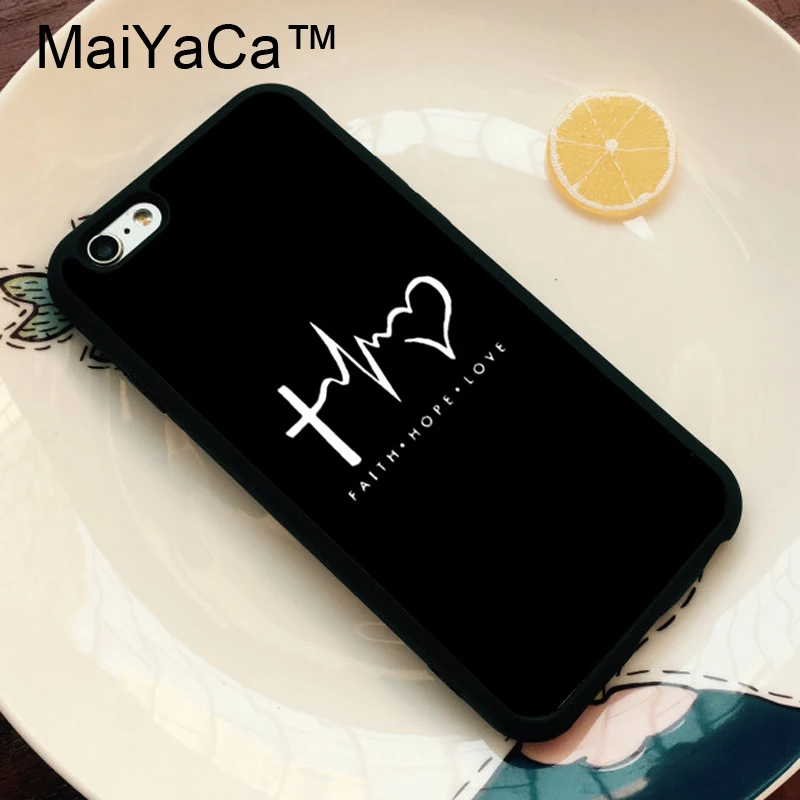 Чехол для телефона MaiYaCa Christ Jesus Bible Verse Cross из ТПУ для iPhone 11 Pro MAX X XR XS MAX 6 6s 7 8 Plus 5S задняя крышка