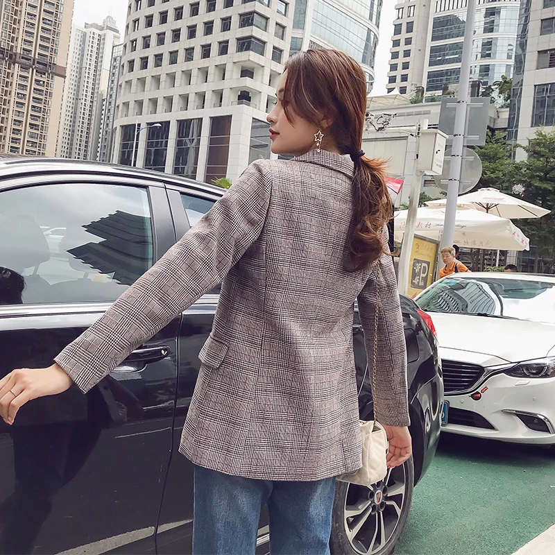 Новинка весна осень 2018 повседневный свободный шикарный маленький костюм