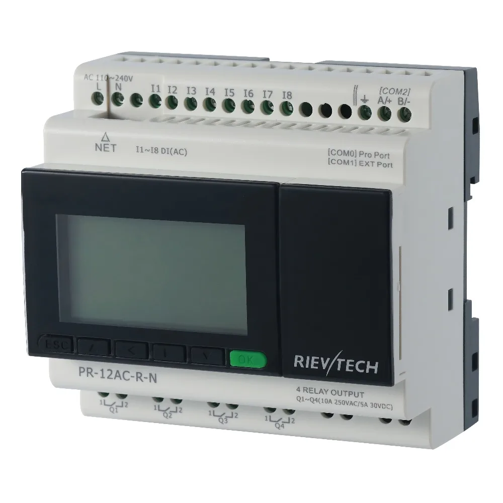 Ethernet PLC, идеальное решение для дистанционного управления и мониторинга и тревожных приложений, встроенный Ethernet возможность PR-12AC-R-N