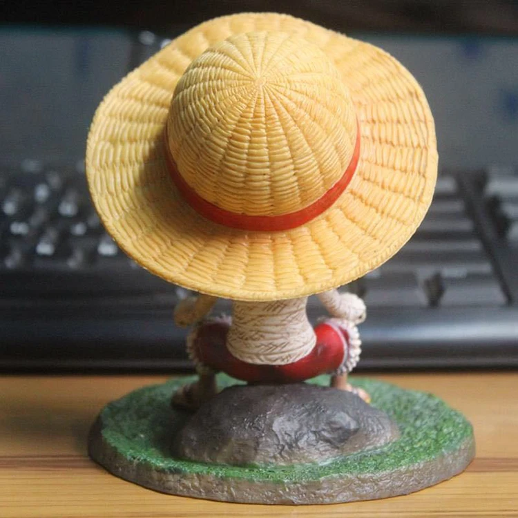 Одна штука 15 см Luffy Sabo Ace Q версия GK Сидящая осанка Angry хобби Аниме ПВХ Фигурки