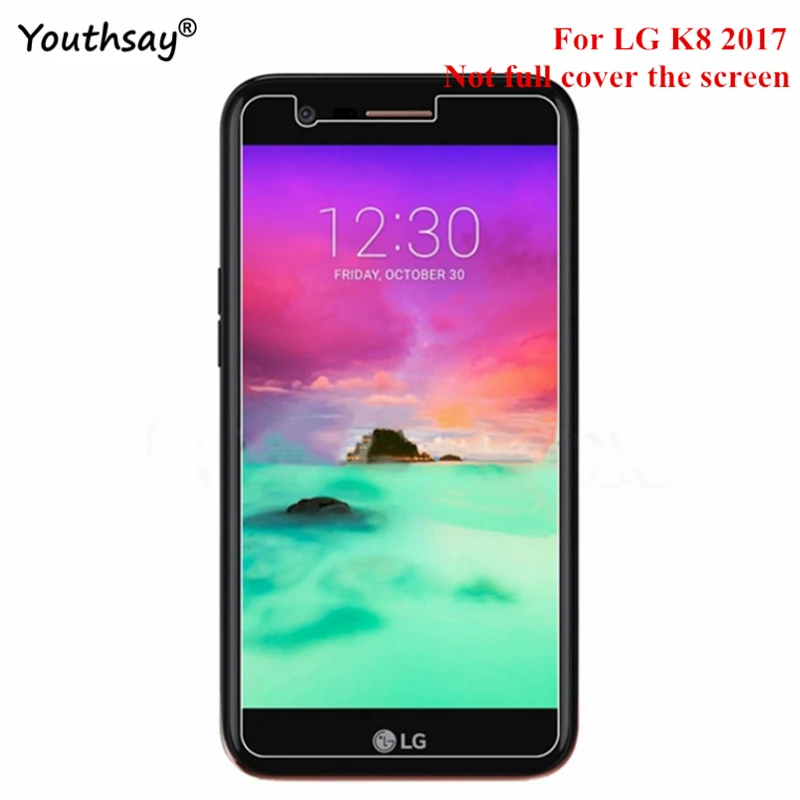 Закаленное стекло для LG K8 2017 Защита экрана стеклянная Защитная пленка LV3 M200N X240 US215