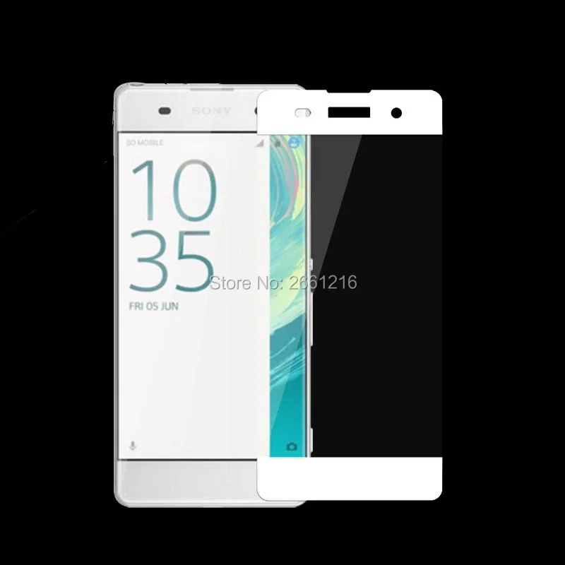 Закаленное стекло 9H 2.5D для Sony XA полноэкранная Защитная Пленка премиум класса Xperia