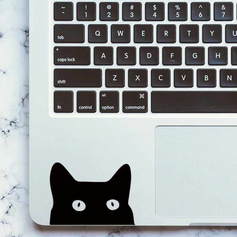 Забавная черная кошка наклейка для трекпада ноутбука для Macbook Наклейка Pro Air retina 1" 12" 1" 15" Mac Surface Book виниловая сенсорная панель