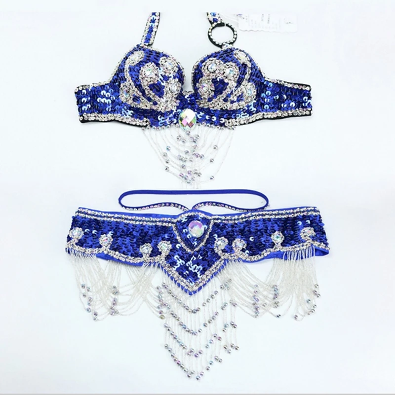 Женский костюм для выступлений и танцев из 2 предметов танца живота с