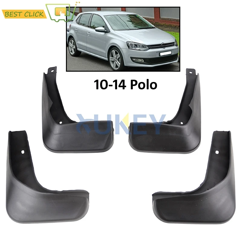 Набор брызговиков для VW Polo Mk5 6R 2010 2014 брызговики передние и задние щитки от грязи