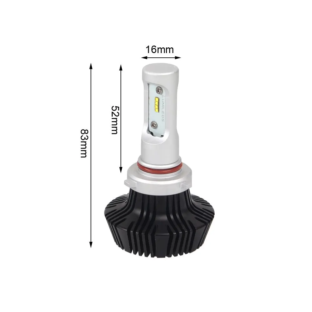 2x9006 HB4 9005 6000K белый 8000 люмен для Lumi led ZES чип 80 Вт светодиодный ные лампы Комплект