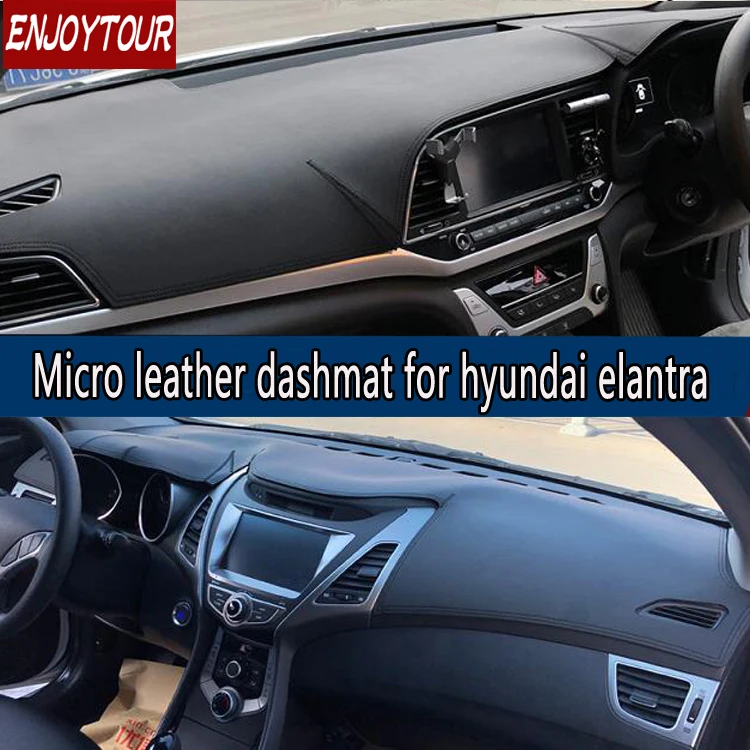Кожаный коврик для приборной панели Hyundai Elantra XD Avante I35 2001 2019 2006 2007 2010 2011 2016| |