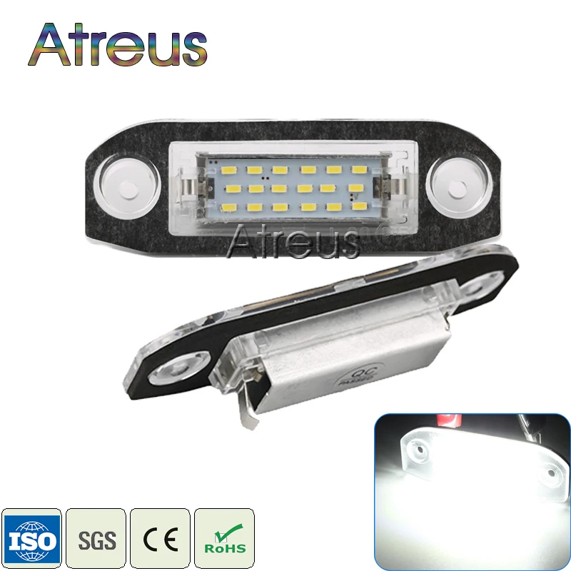 Atreus 2X Светодиодный фонарь для номерного знака 12 В Белый SMD СВЕТОДИОДНЫЙ