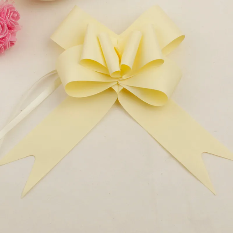 10 шт./лот подарочные пакеты в виде чистого цветка с бантом для бутылки накачки