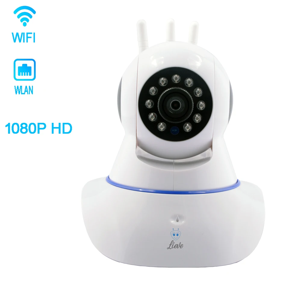 Wifi IP камера 1080P HD панорамированная ночного видения 2.0MP сетевая двухсторонняя