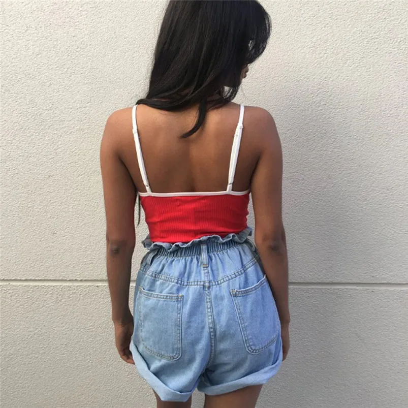 Женский комбинезон на тонких бретельках Летний без рукавов J42 2019 | Женская одежда