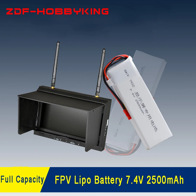 ZDF Новое поступление 7 4 в 2500 мАч 2S lipo батарея для Cheerson CX-20 CX20 фото биографии