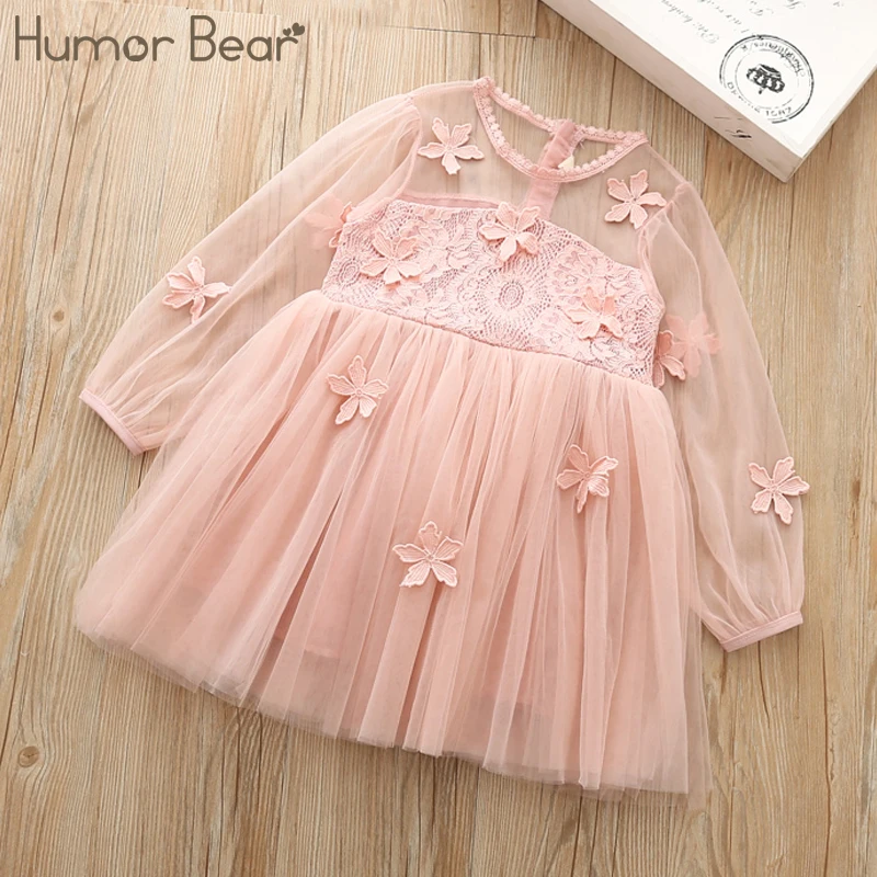 

Humor Bear 2019 New Princess Dress Design Gauze Petals Kids Clothes Children Clothing Party Girl Dress Baby Dress