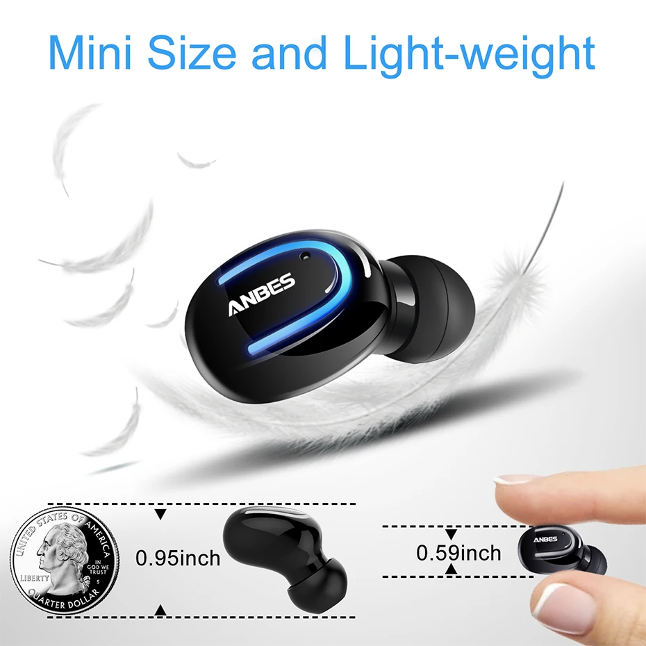 Магнитная Зарядка мини беспроводные Bluetooth наушники спортивные вакуумные с