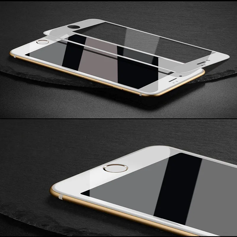 Alesser For iPhone 7 Plus 5D Tempered Glass Film Screen Protector Anti-shatter Replacement 8 | Мобильные телефоны и