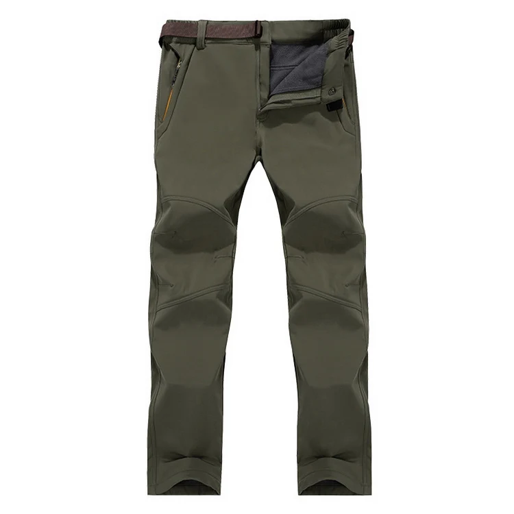 LoClimb M-7XL, мужские зимние походные брюки для кемпинга, мужские водонепроницаемые ветрозащитные флисовые брюки Софтшелл для походов, лыжных видов спорта, AM207