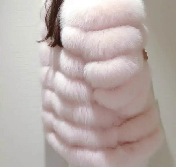 pink Шуба Новая женская зимняя шуба с капюшоном искусственная модная качественная шуба из искусственного меха норки Женская Шуба Длинная Густая шуба - Цвет: pink