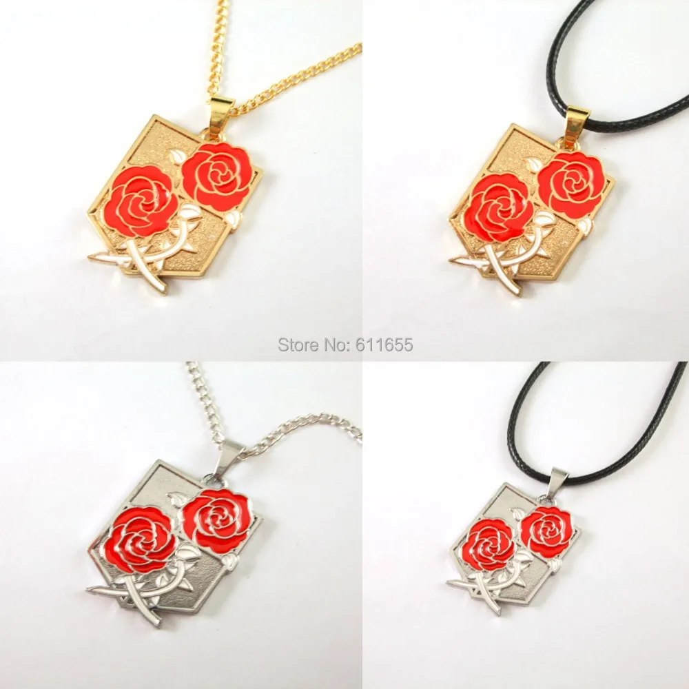 Мужские ожерелья и Кожаные Цепочки 1 шт./лот аниме Атака Титанов Novetly Shingeki no