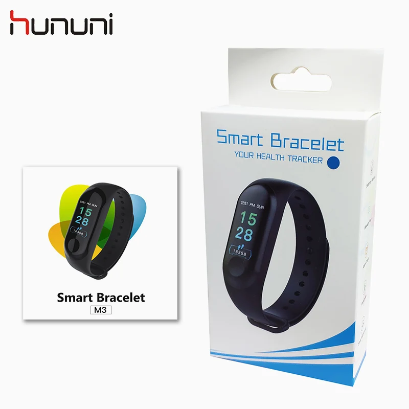 Hununi M3 Band Plus Спортивный Браслет фитнес трекер reloj умный монитор 0 96 дюймов