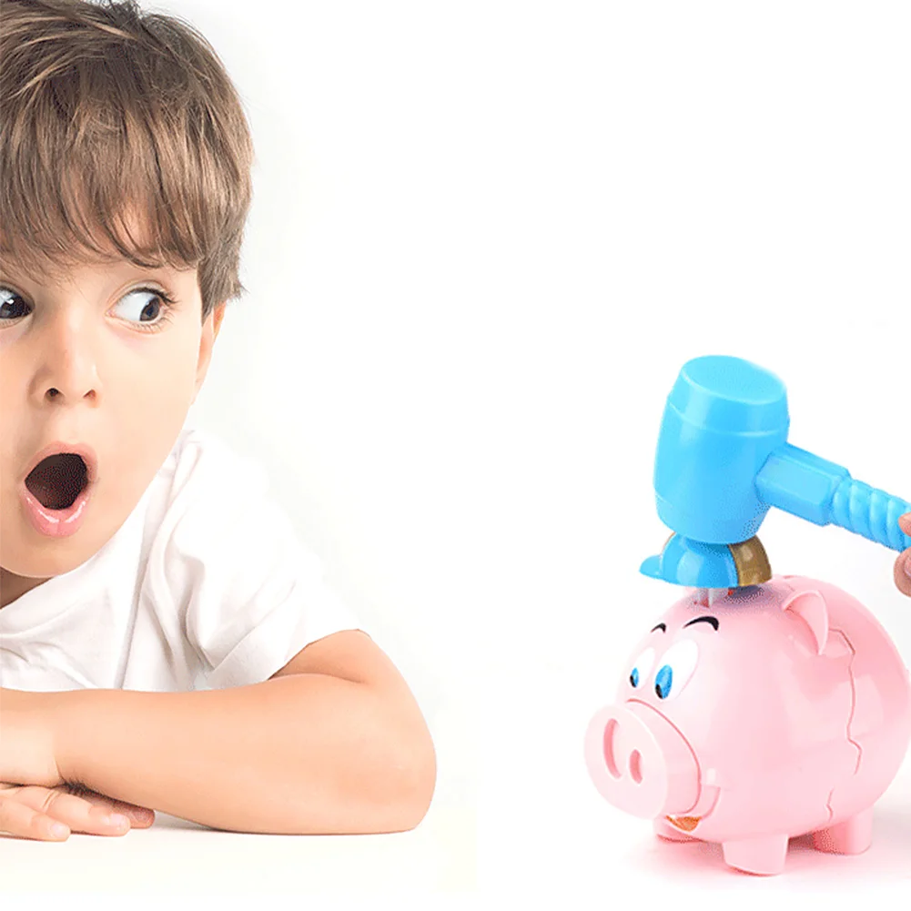 Explode Turnplate Decompression Toy Cartoon Saving Pot Desktop Game Children Educational Gift Coins Piggy Bank |