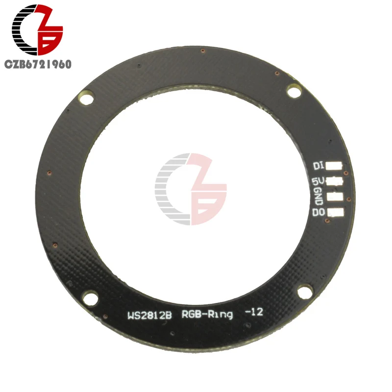 5 в 12 бит WS2812 RGB Светодиодное кольцо 5050 светодиодная макетная плата для умного