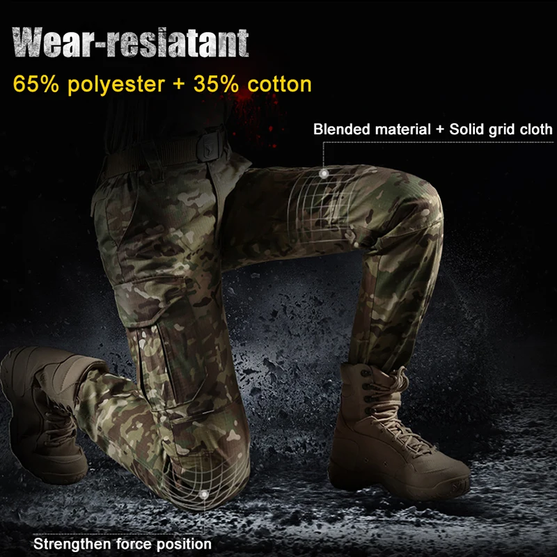 CQB Outdoor Sports Camping Tactical Military Camouflage Women's Pants CS Overalls for Climbing Hiking Trekking Female's Pants|Походные