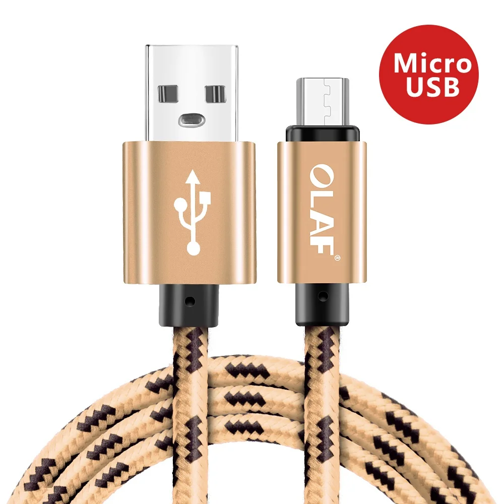Gole Олаф Micro USB кабель 1 м 2 м 3 м Быстрая зарядка кабель синхронизации данных для huawei Xiaomi samsung LG Microusb Andriod кабели для мобильных телефонов - Цвет: Gole