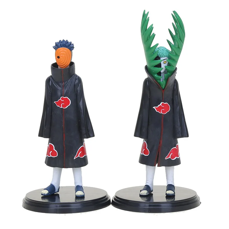 2 шт./компл. 16 см Наруто Zetsu Uchiha Obito Konan обезболивающие Фигурки ПВХ brinquedos коллекция